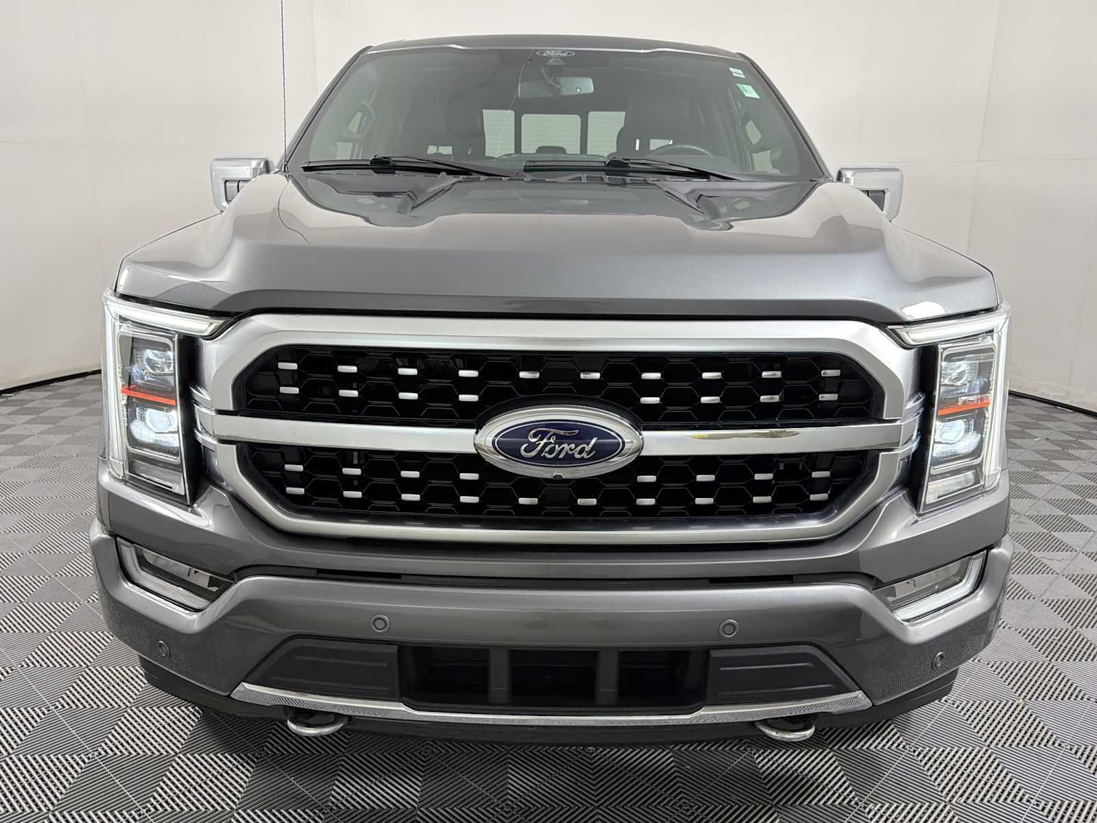 Used 2021 Carbonized Gray Metallic Ford Platinum image 2