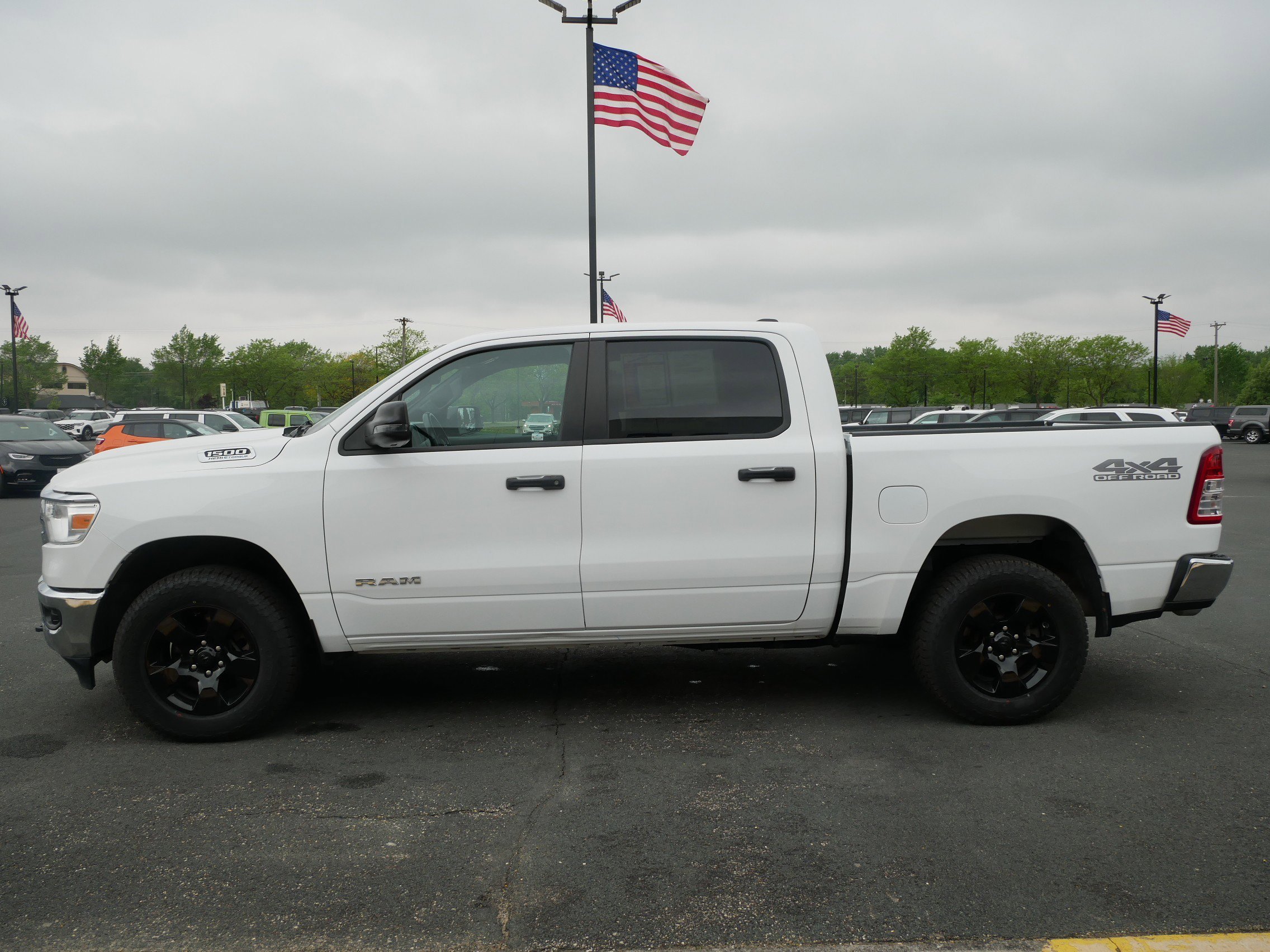 Used 2024 Bright White Clearcoat Ram Big Horn image 5