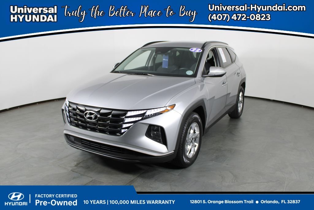 Certified Used 2022 Silver Hyundai SEL image 1