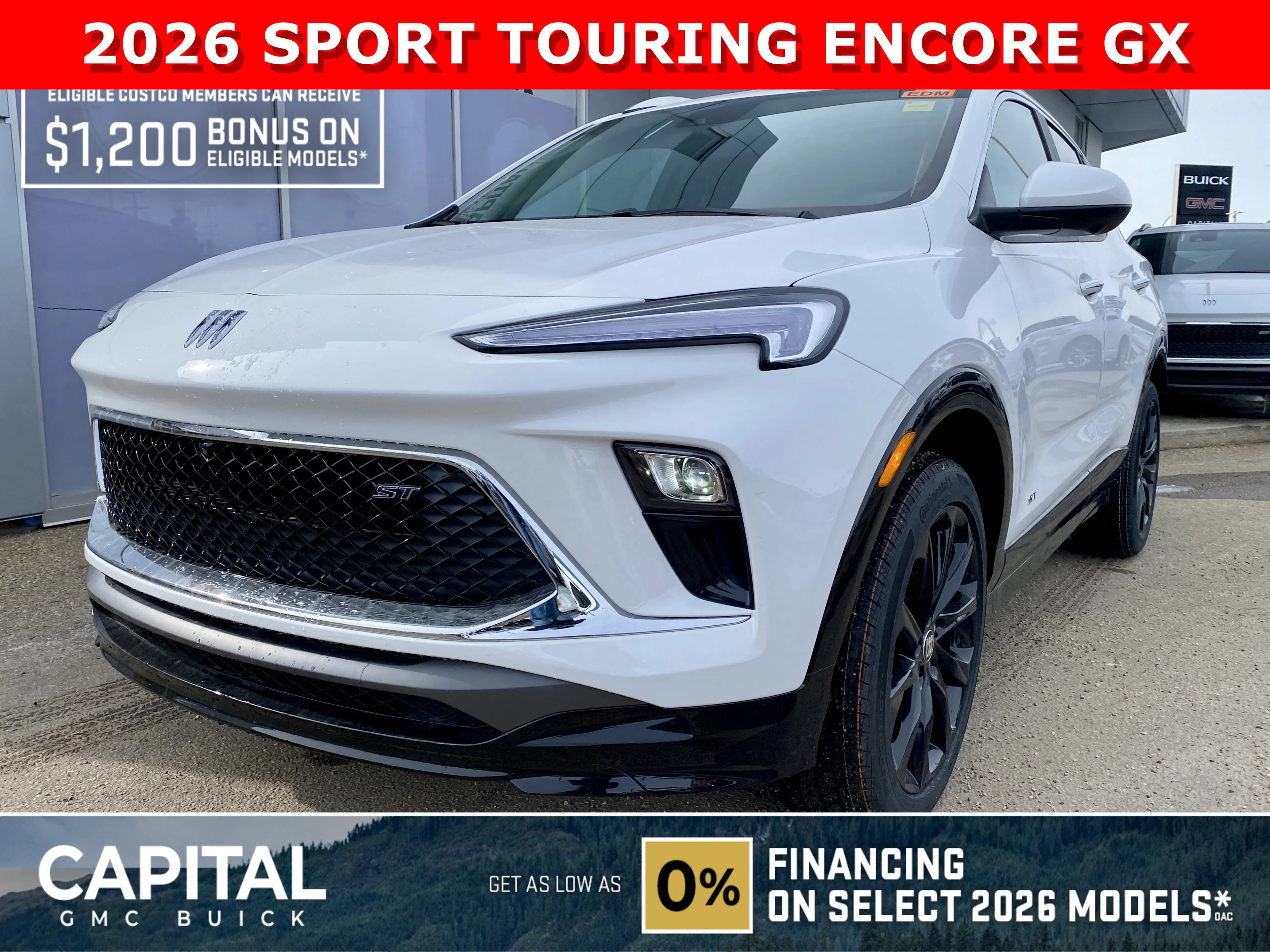 New 2026 Summit White Buick Sport Touring image 1
