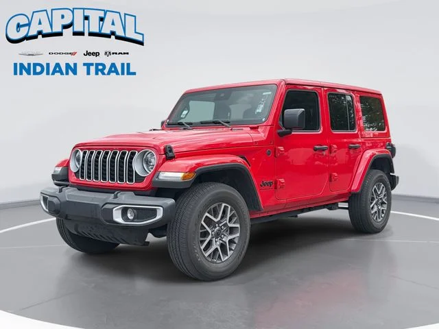 Used 2025 Red Jeep Sahara image 1