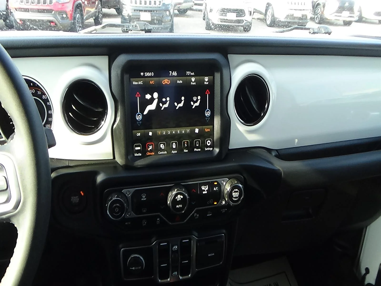Used 2023 Bright White Clear Coat (pw7) Jeep High Altitude image 15