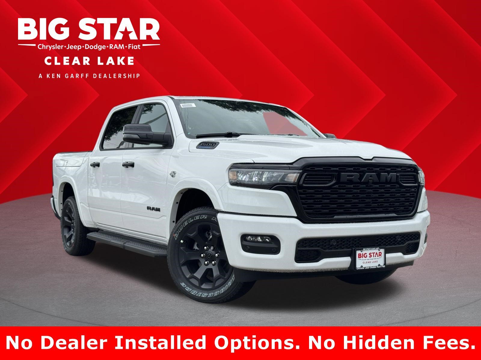 New 2026 Bright White Clearcoat RAM Lone Star image 1
