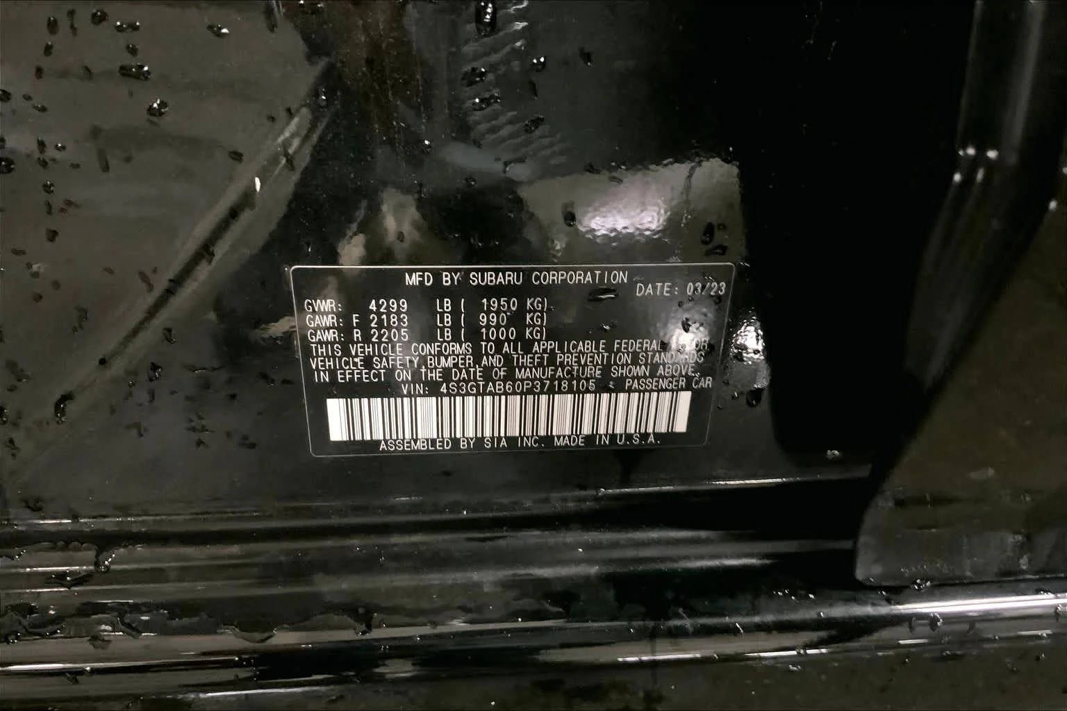 Used 2023 Crystal Black Silica Subaru  image 37