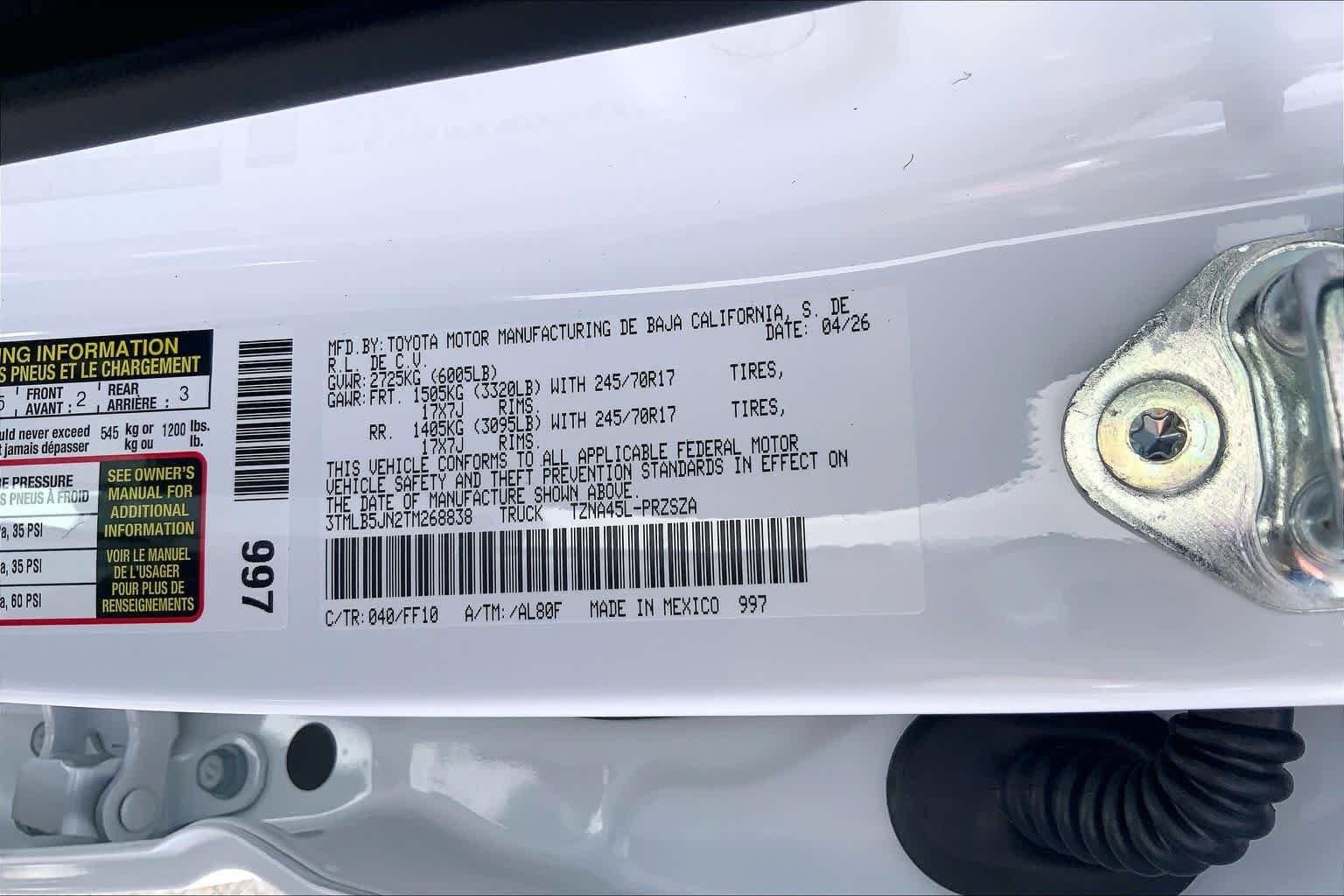 Used 2026 Ice Cap Toyota SR5 image 21