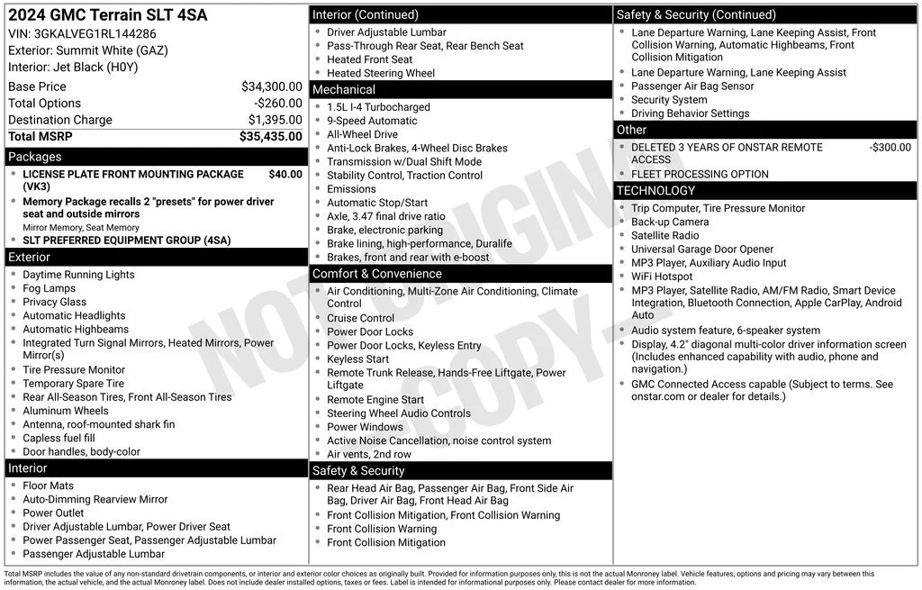Used 2024 White GMC SLT image 2