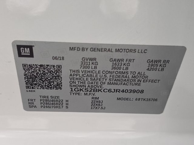 Used 2018 WHITE FROST TRICOAT GMC SLT image 10