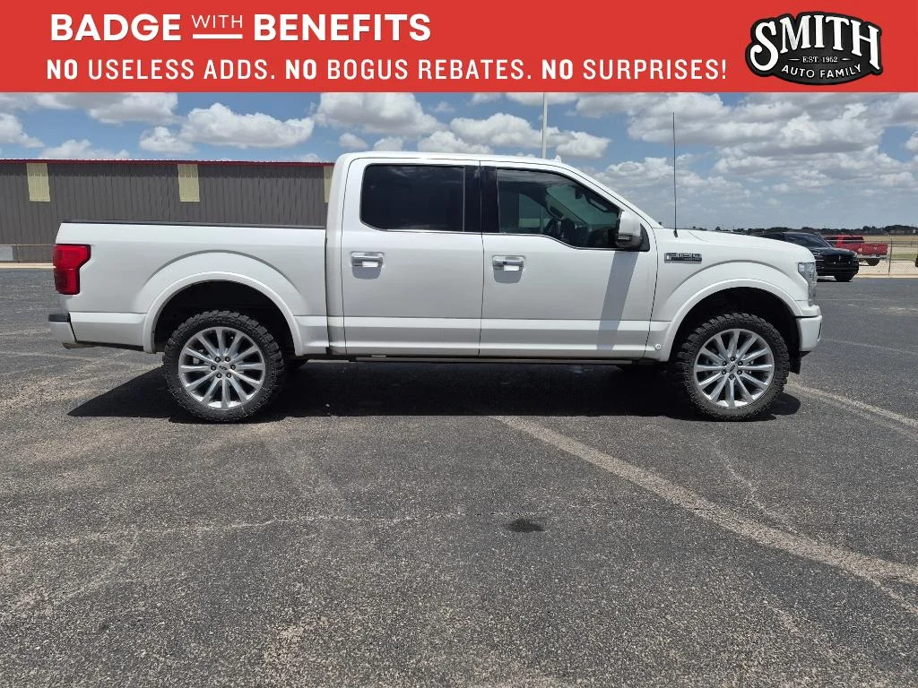 Certified Used 2019 White Platinum Tri-Coat Metallic Ford Limited image 3