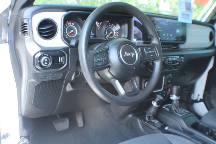 Used 2024 Bright White Clearcoat Jeep Sport image 7