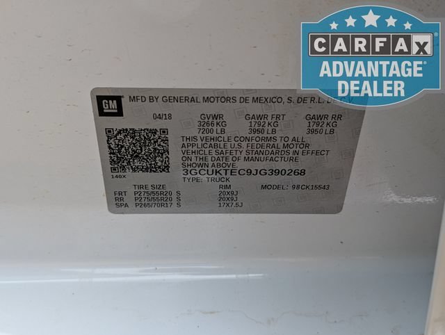 Used 2018 IRIDESCENT PEARL TRICOAT Chevrolet High Country image 36