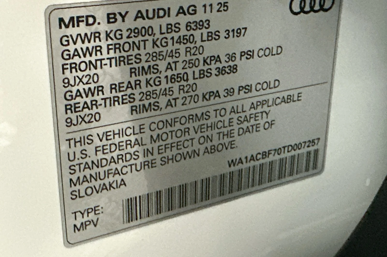 Used 2026 Glacier White Metallic Audi Premium image 24