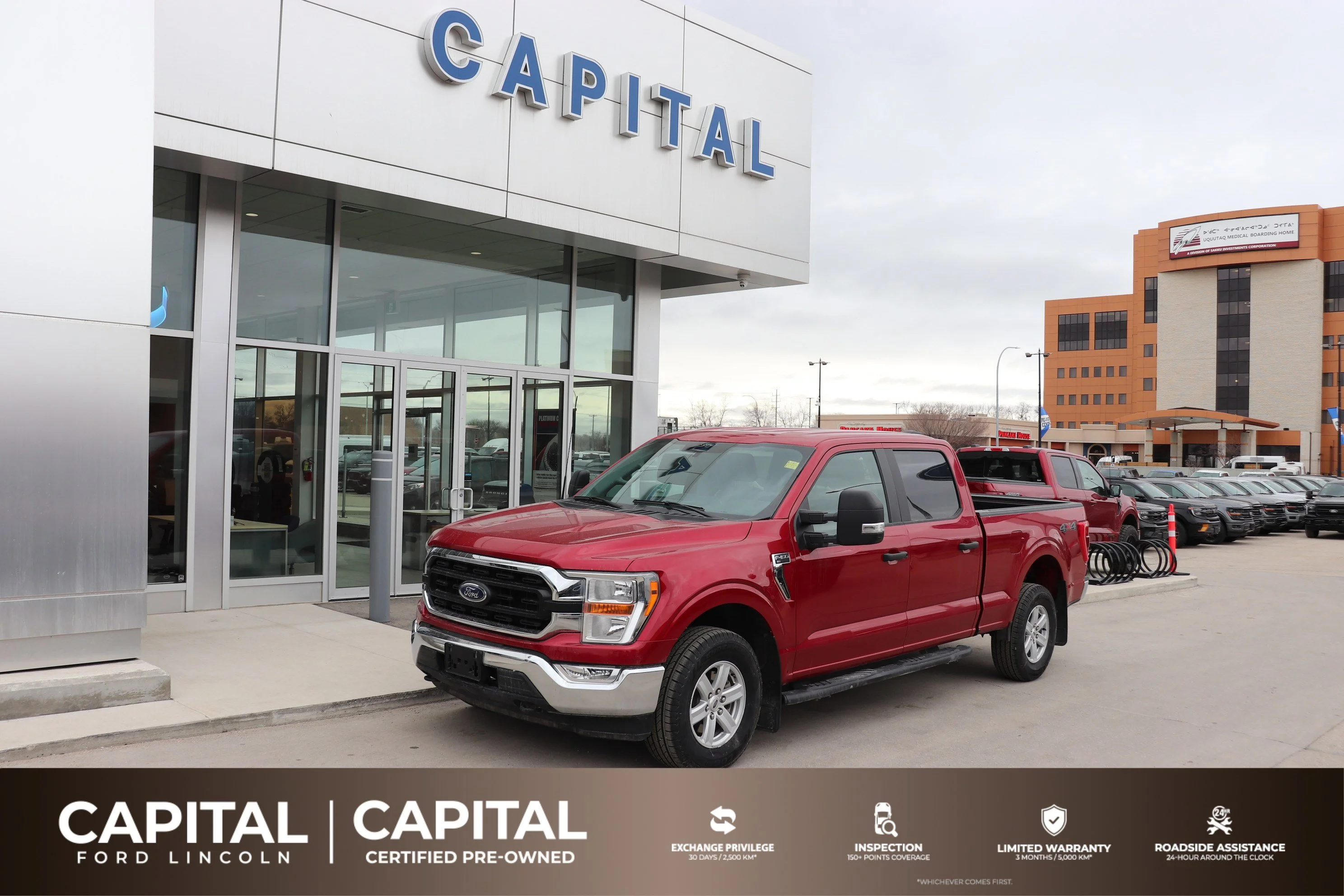 Certified Used 2022 Red Ford XL 4WD SuperCrew 5.5