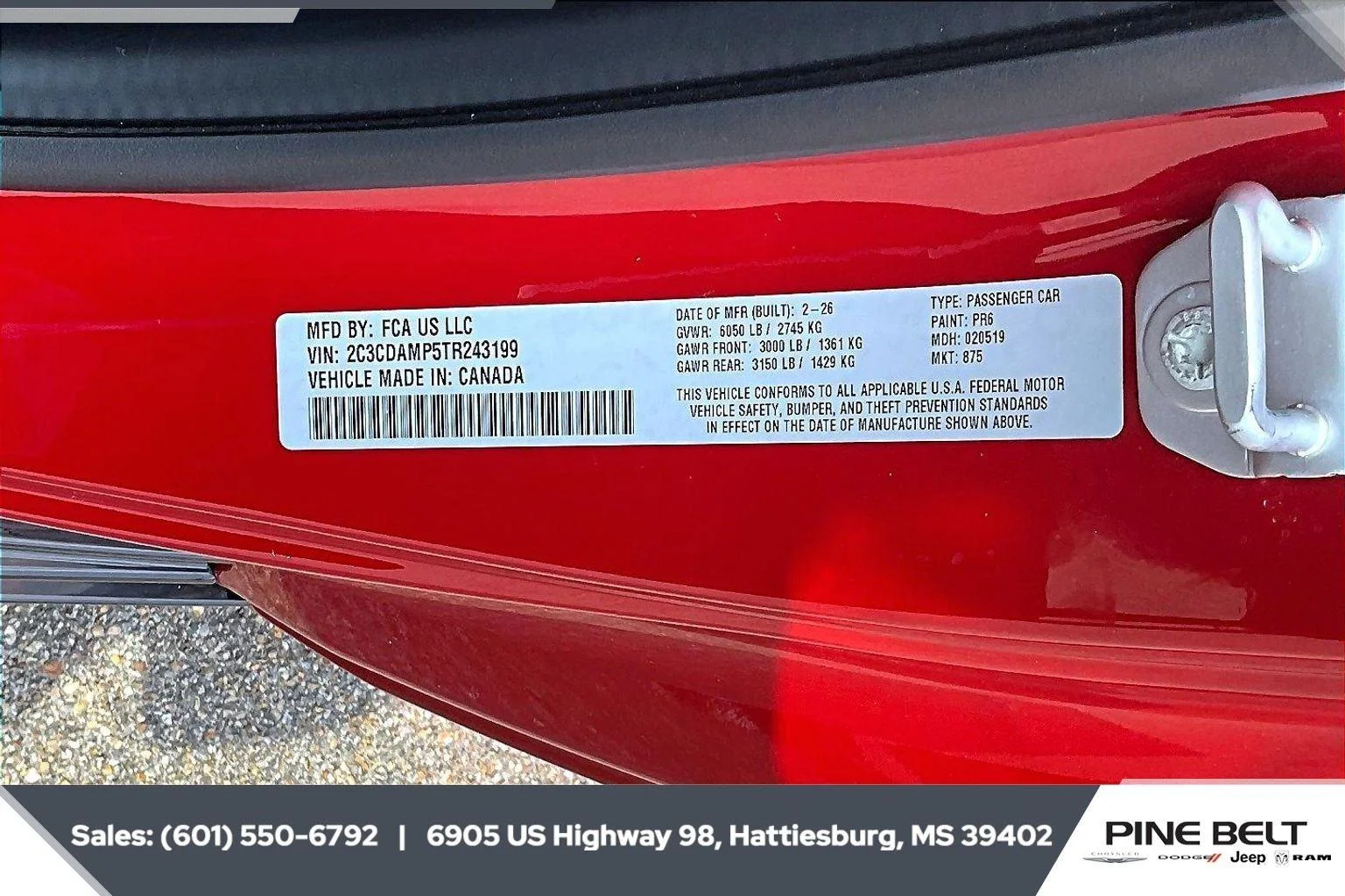 New 2026 Redeye Exterior Paint Dodge Scat Pack image 7
