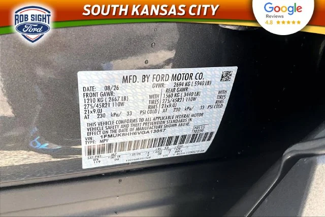 New 2027 Carbonized Gray Metallic Ford Platinum™ image 8