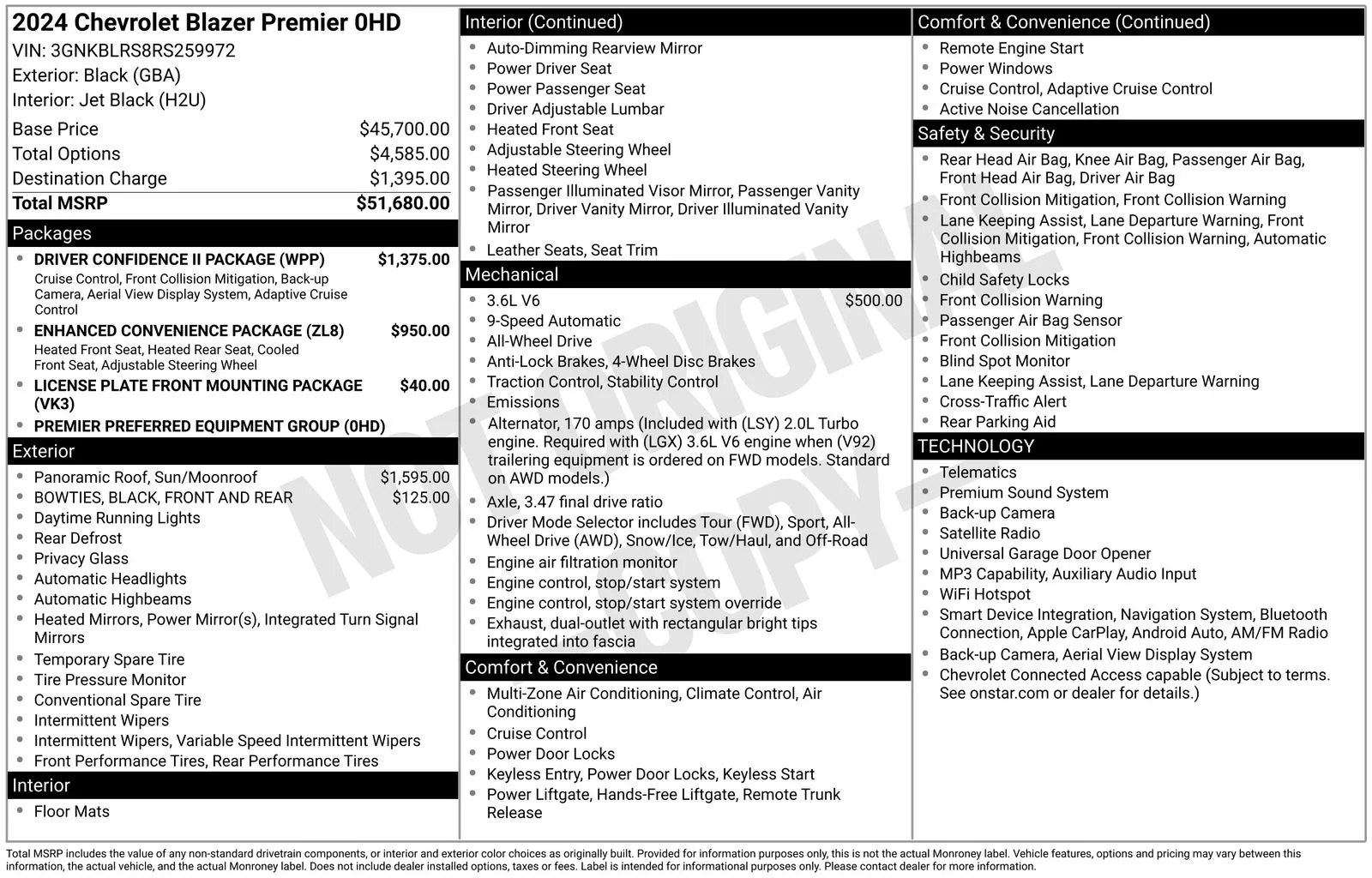 Used 2024 Chevrolet Blazer Premier with VIN 3GNKBLRS8RS259972 for sale in Brainerd, Minnesota