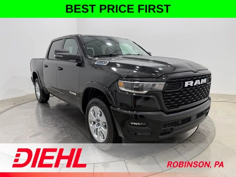 New 2026 Diamond Black Crystal Pearl-Coat Exterior Paint RAM Big Horn/Lone Star image 1
