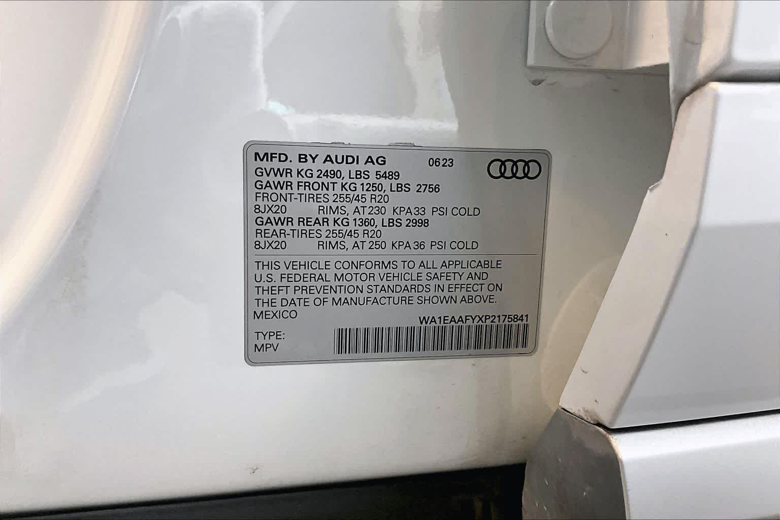 Certified Used 2023 Glacier White Metallic Audi S line Premium Plus image 34