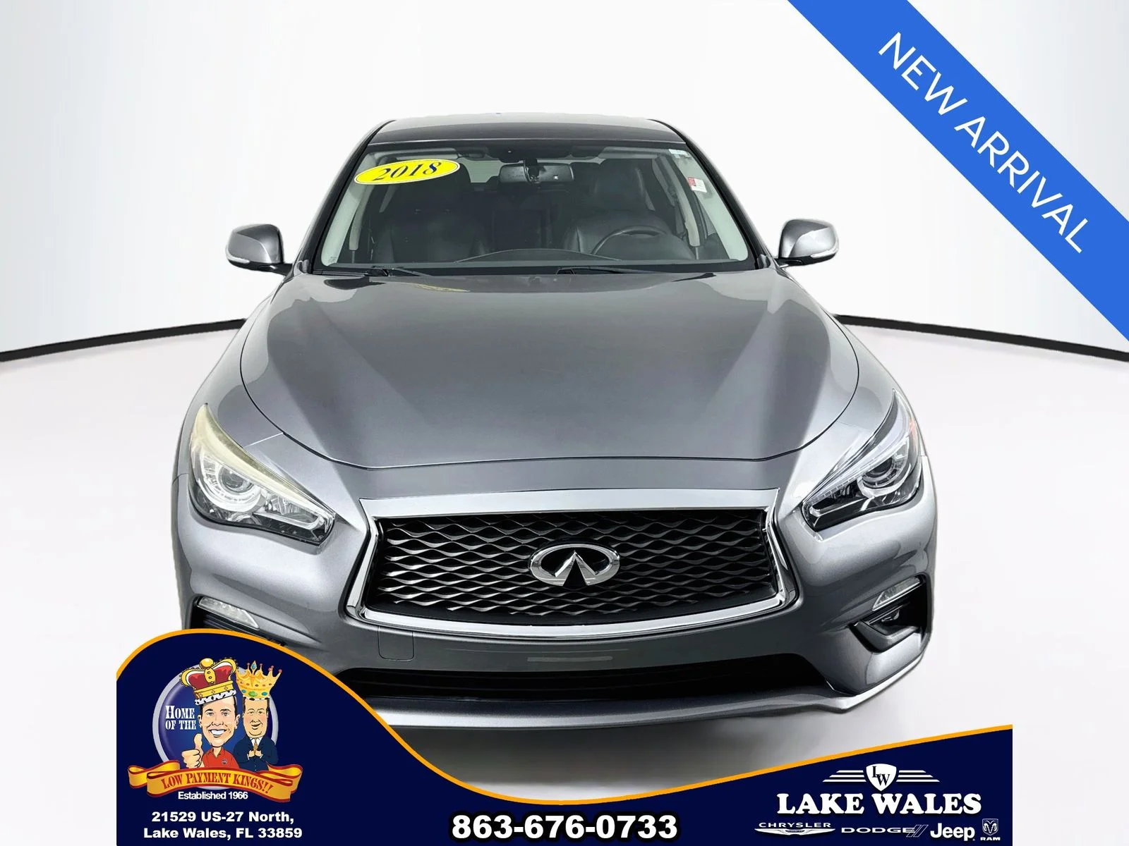 Certified 2018 INFINITI Q50 PURE with VIN JN1CV7AP9JM241233 for sale in Lake Wales, FL