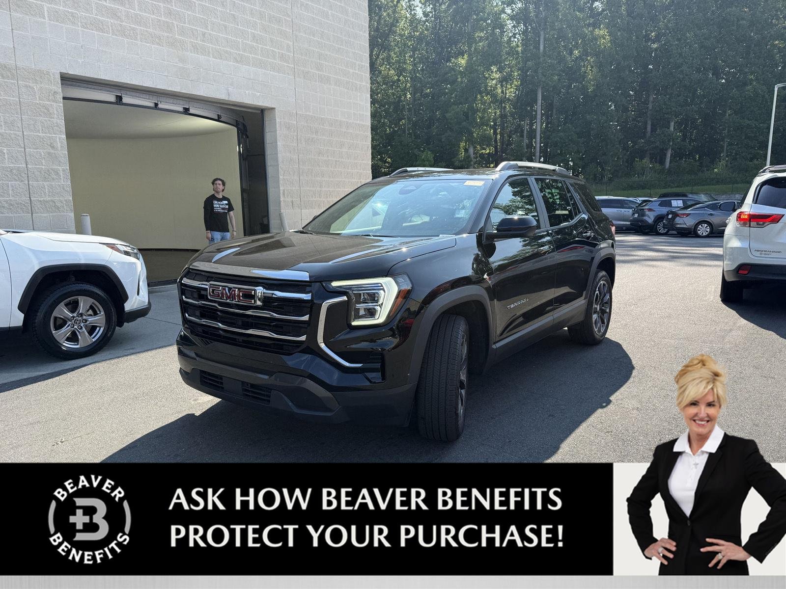 Used 2025 Ebony Twilight Metallic GMC AWD Elevation image 1