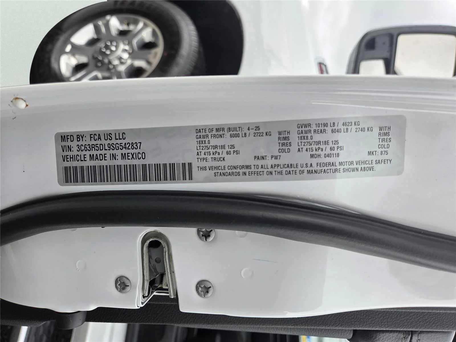 Used 2025 Bright White Clearcoat Ram Big Horn image 25