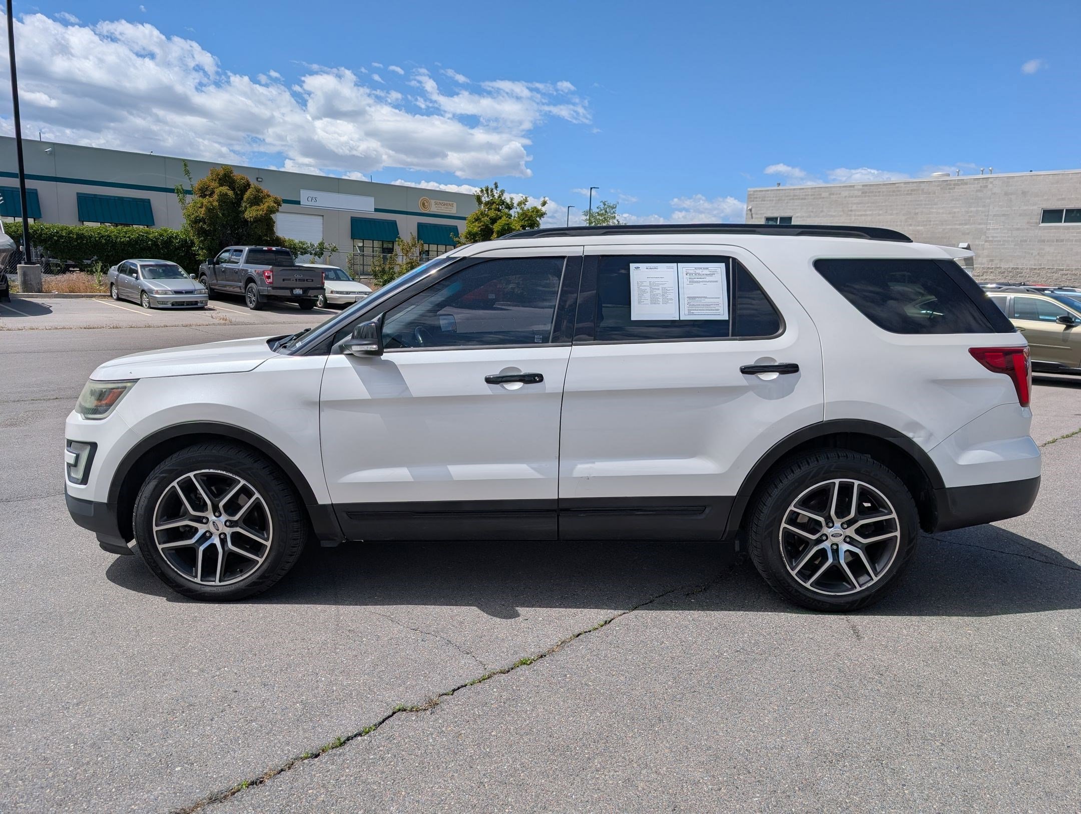 Used 2016 White Platinum Clearcoat Metallic Ford Sport image 7