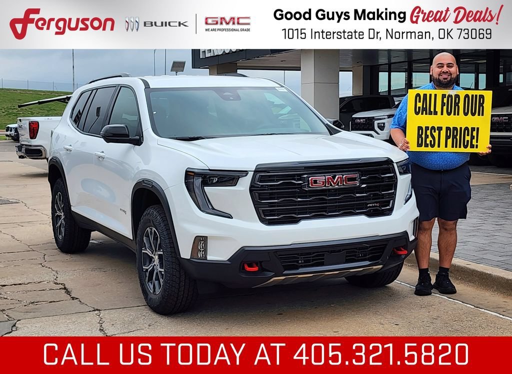 Summit White 2026 GMC Acadia SUV / Crossover Four-Wheel Drive 8-Speed Automatic
