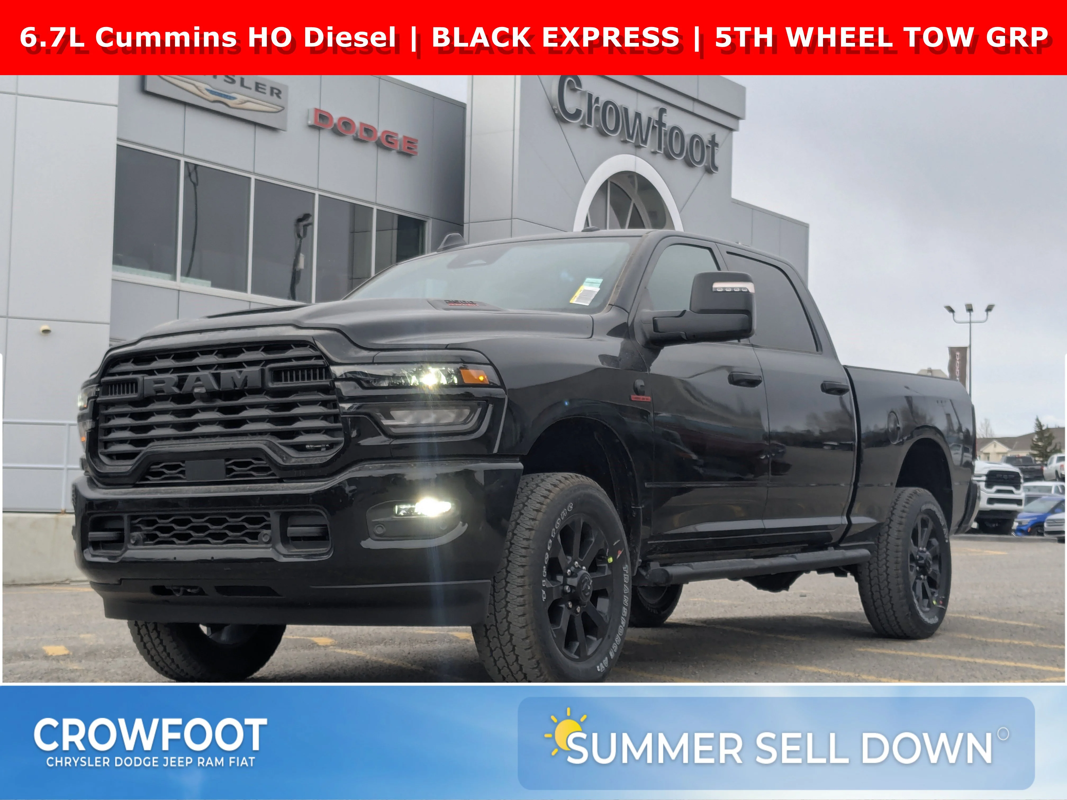 New 2026 Black RAM Black Express - - 6.7L Cummins HO  - Pkg 24C  - 5th Wheel/Gooseneck Prep  - 20 Black Wheels & More image 1