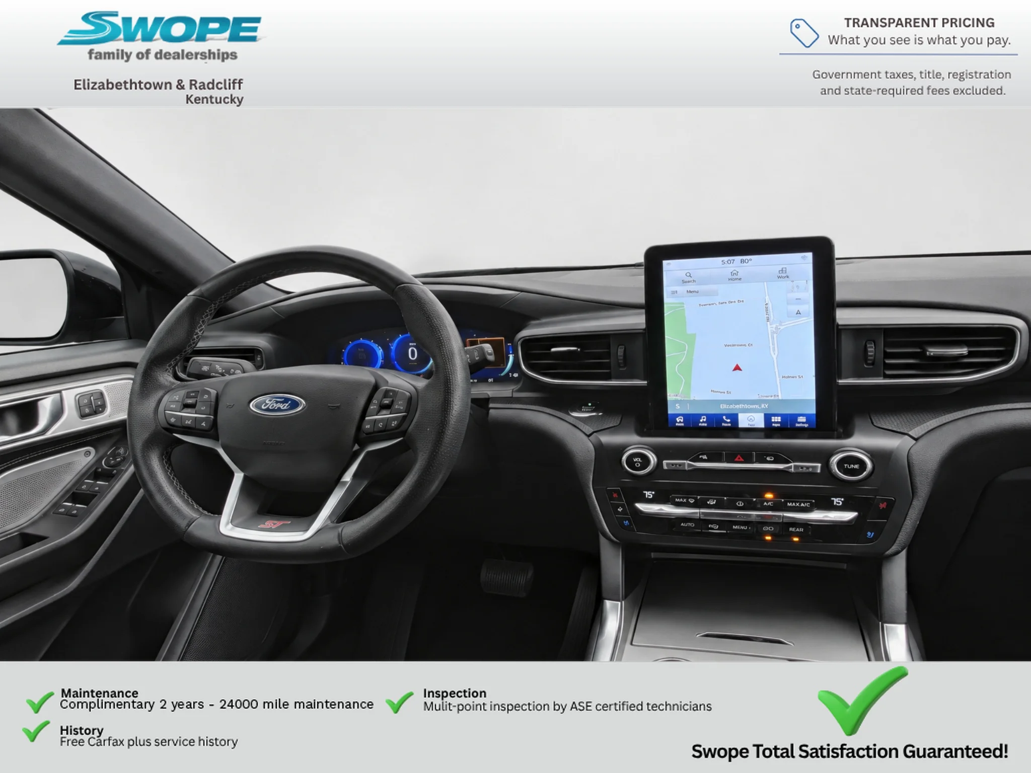 Used 2020 Agate Black Metallic Ford ST image 18