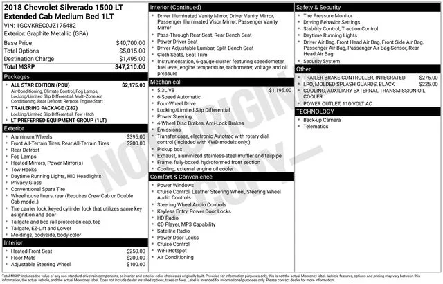 Used 2018 Gray Chevrolet LT image 2