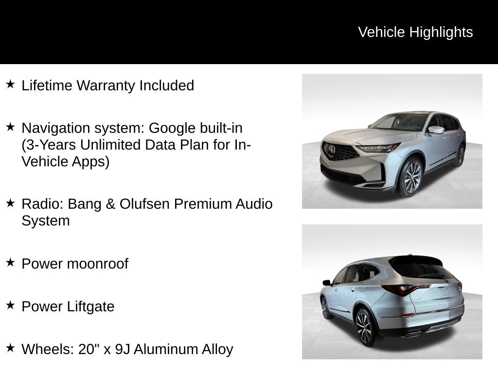 New 2026 Solar Silver Metallic Acura w/Technology Package image 5
