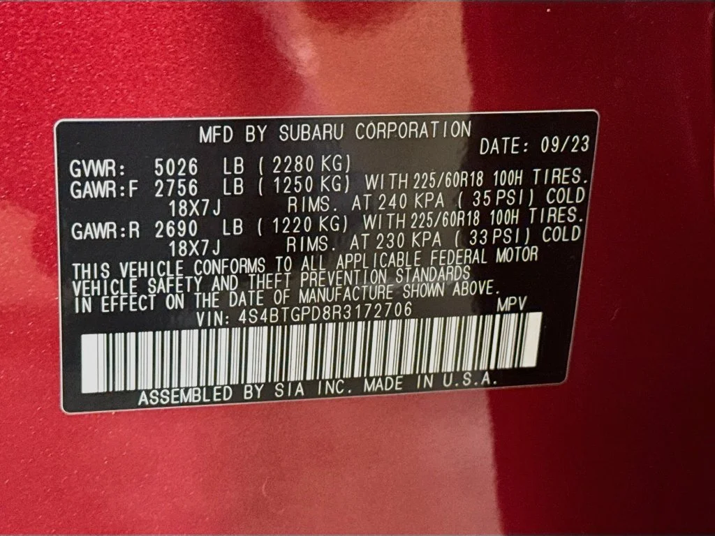 Certified Used 2024 Red Subaru Touring XT image 42