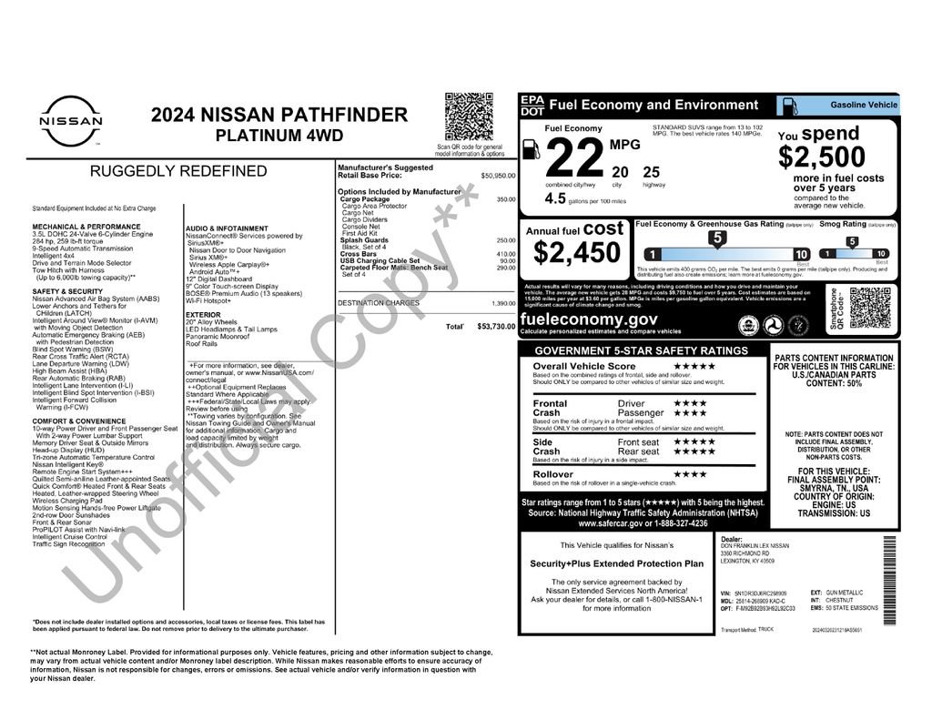 Used 2024 Gray Nissan Platinum image 30