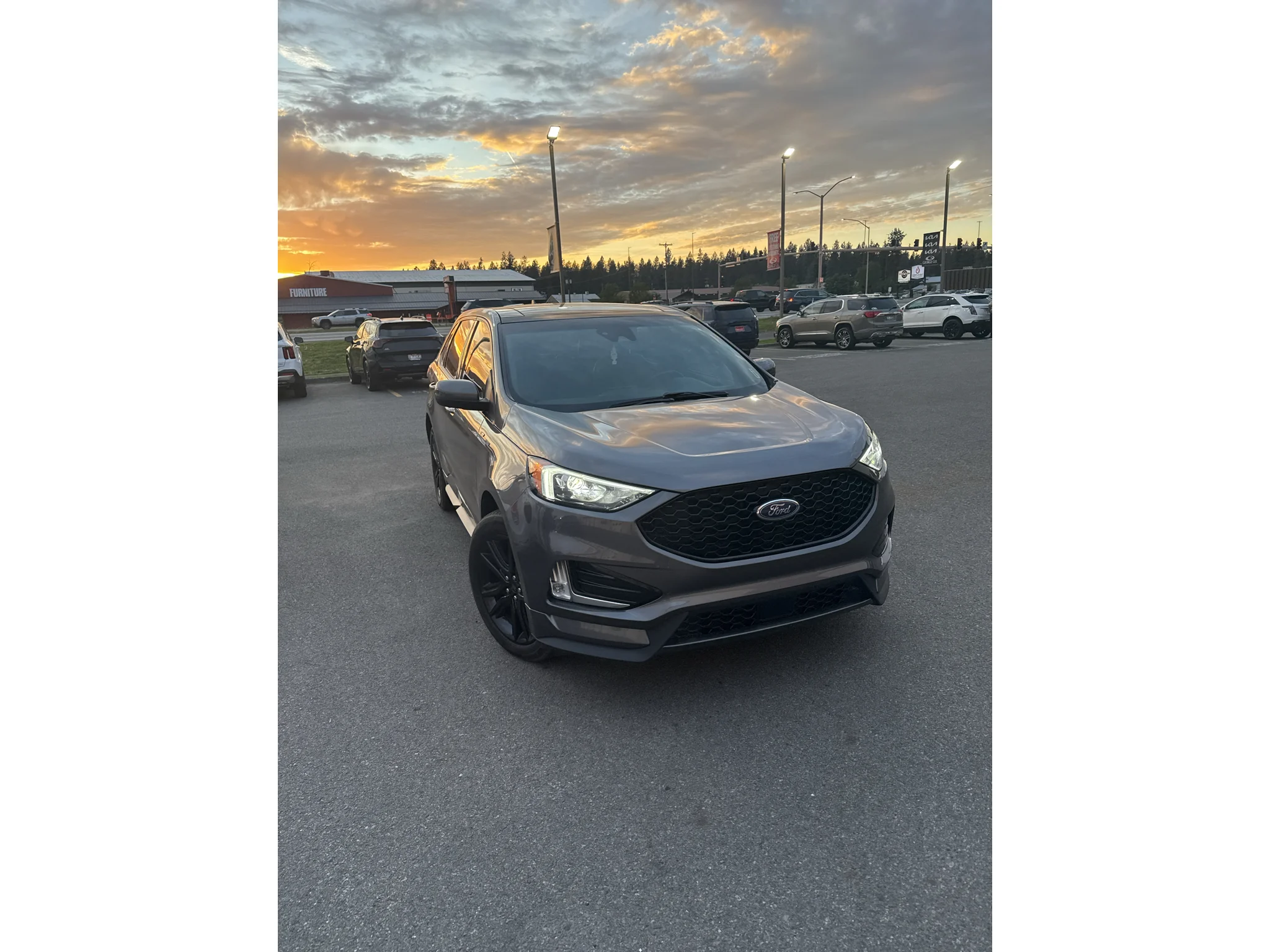 Used 2022 Carbonized Grey Metallic Ford ST Line image 2