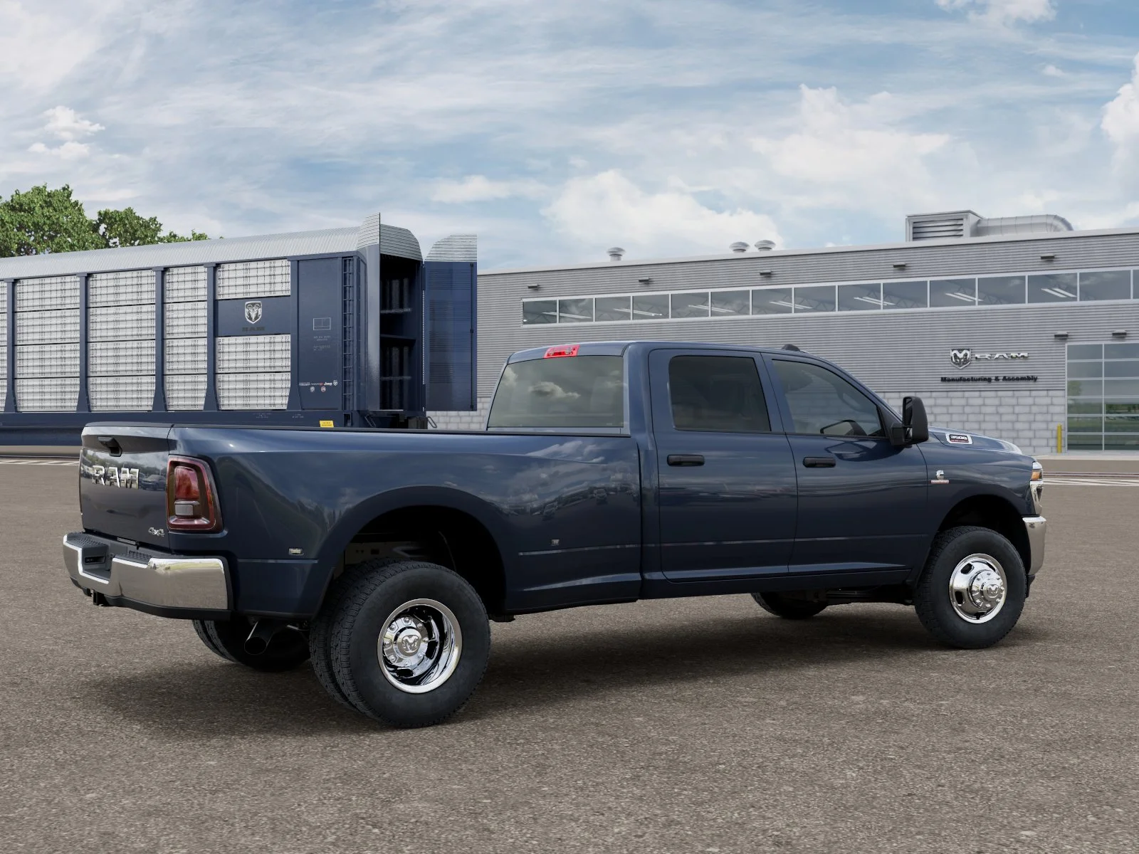 New 2026 Forged Blue Metallic Exterior Paint RAM TRADESMAN image 2
