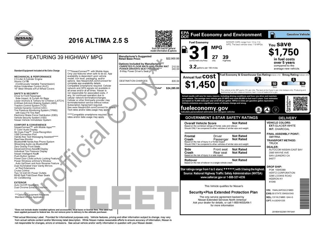 2016 Nissan Altima