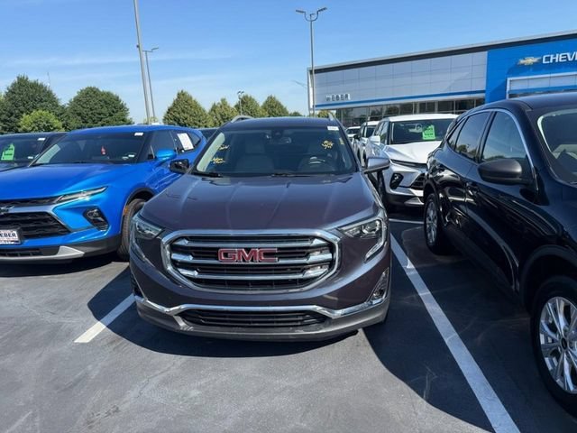 Used 2019 BLUE STEEL METALLIC GMC SLT image 4