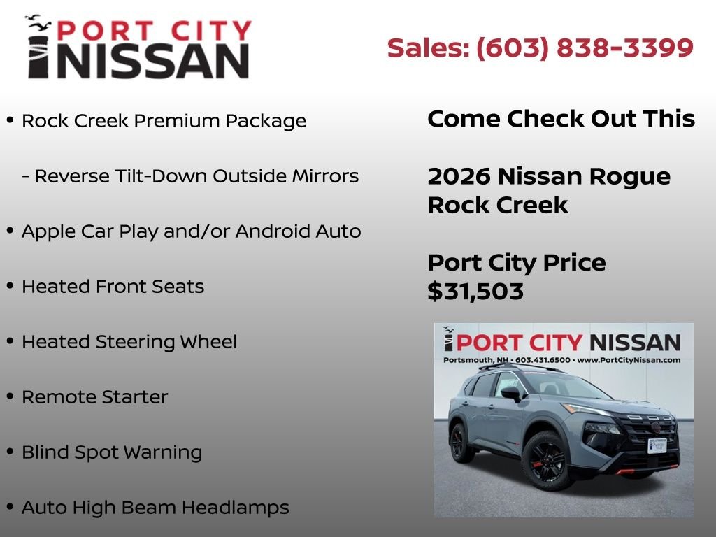 New 2026 Boulder Gray Pearl Nissan Rock Creek® image 12