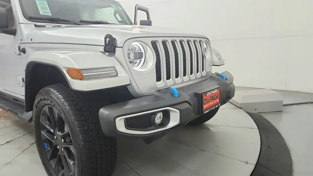 Used 2023 Silver Jeep Sahara 4xe image 24