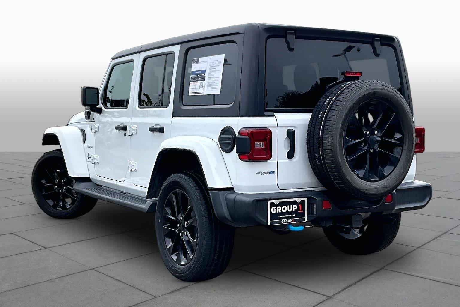 Used 2023 Bright White Clearcoat Jeep Sahara image 11