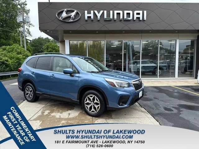 Certified Used 2021 Blue Subaru Premium image 1