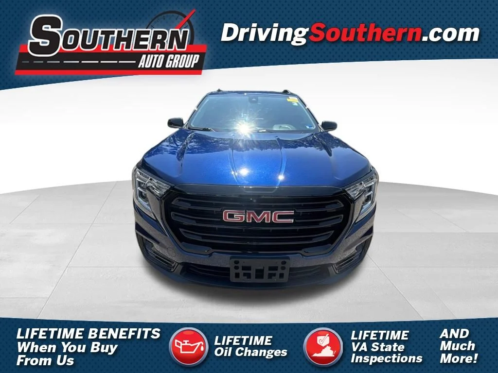 Used 2022 Blue GMC SLT image 1