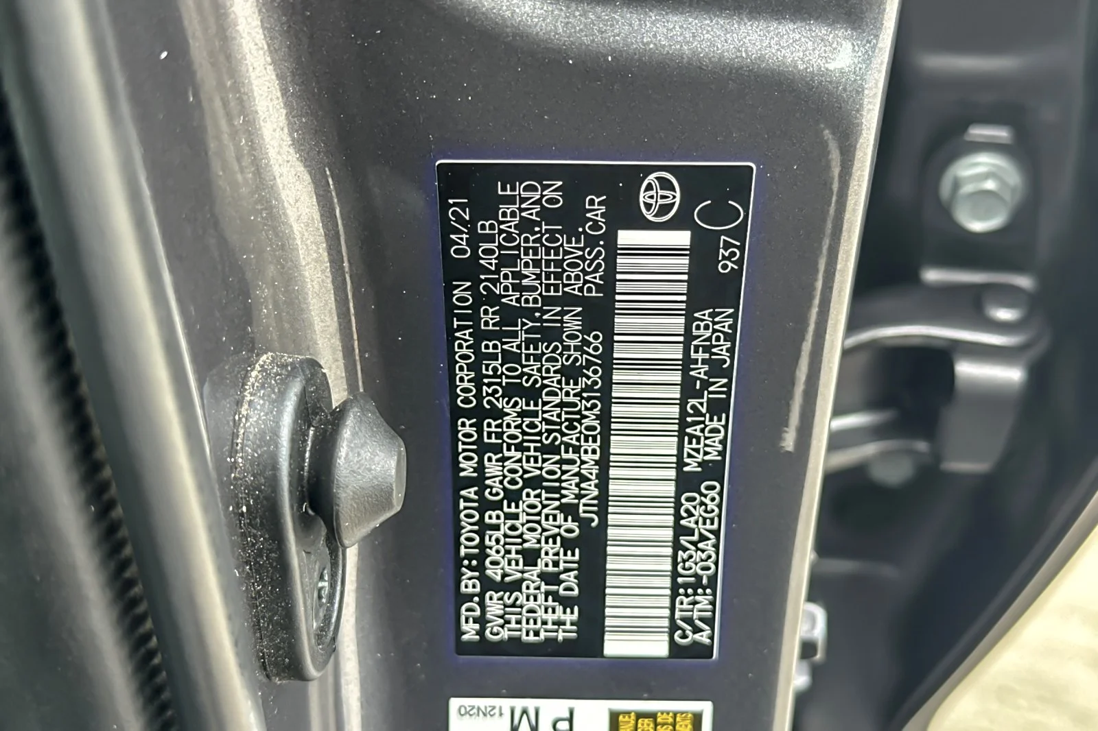 Certified Used 2021 MAGNETIC GRAY Toyota XSE image 27
