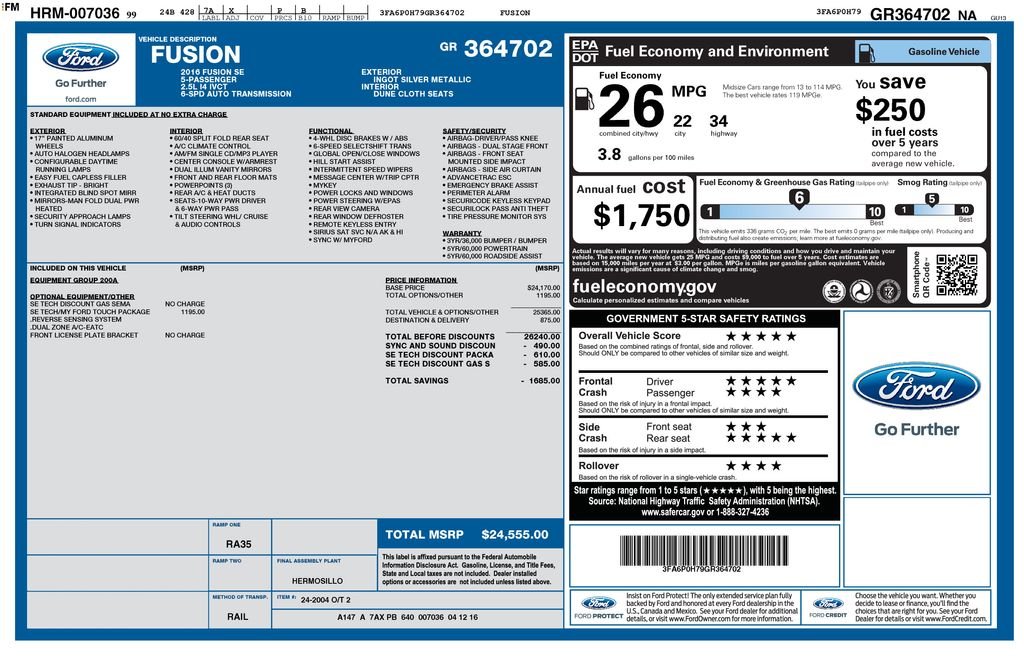 Used 2016 Silver Ford SE image 7