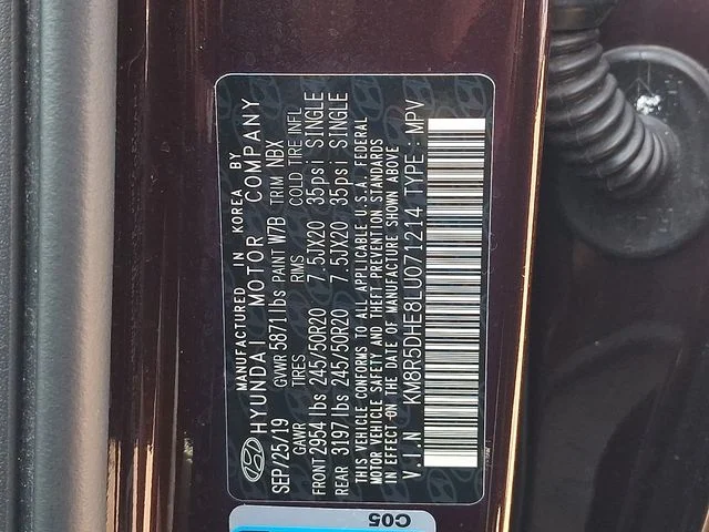 Certified Used 2020 Burgundy Hyundai Limited image 26