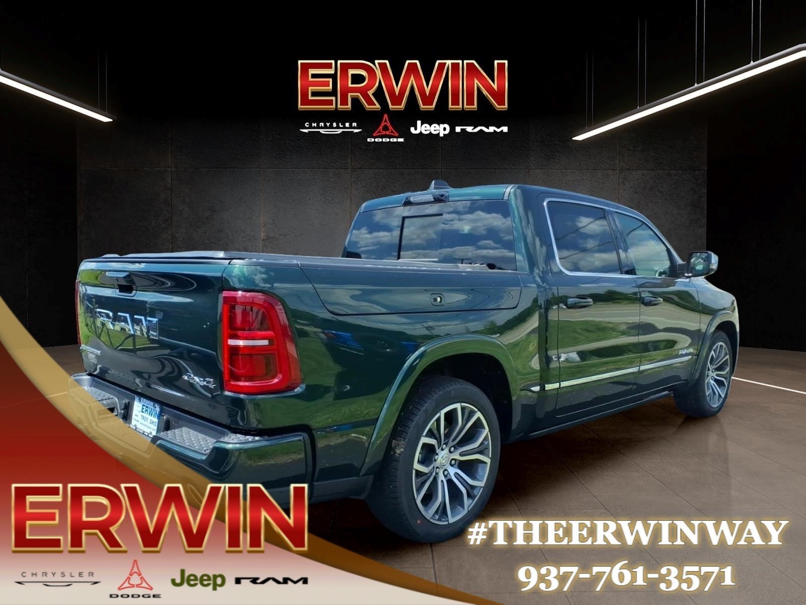 New 2026 Serrano-Green Metallic Exterior Paint RAM Tungsten image 4