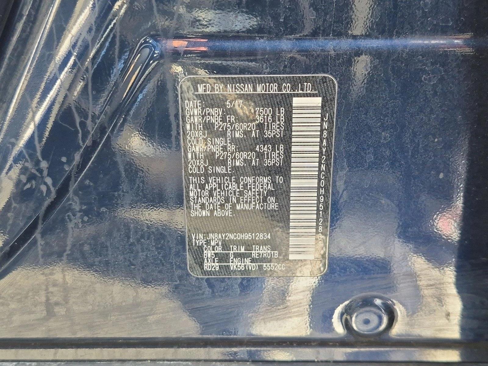 Used 2017 Hermosa Blue Nissan Platinum image 14