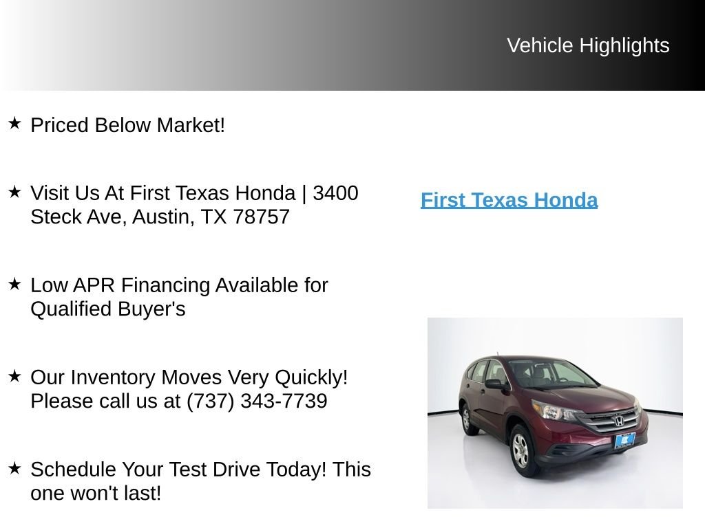 Used 2012 Basque Red Pearl II Honda LX image 9