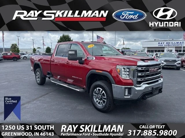 Certified Used 2022 Red GMC SLE image 1