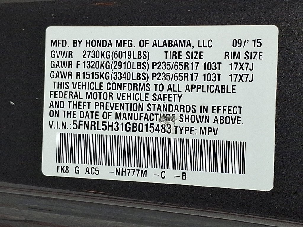 Used 2016 Gray Honda SE image 27