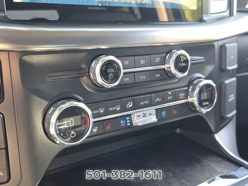 Used 2021 Black Metallic FORD LARIAT 4WD SUPERCREW 5.5